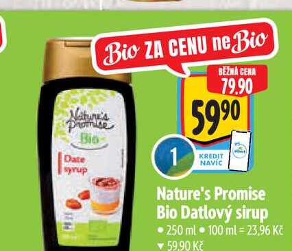  Nature's Promise Bio Datlový sirup 250 ml  