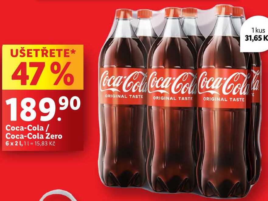Coca-Cola/Coca-Cola Zero, 6x 2 l 