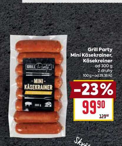 Grill Party Mini Käsekrainer, Käsekreiner od 300 g 