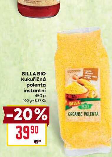 BILLA BIO Kukuřičná polenta instantní 450 g