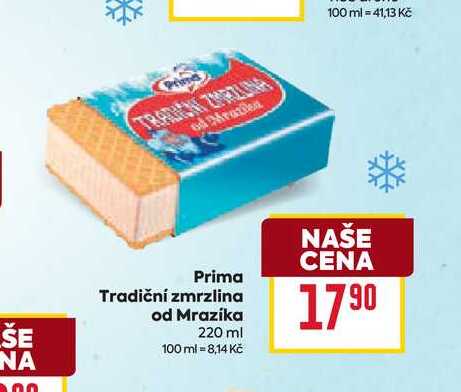 Tradiční zmrzlina od Mrazíka 220 ml 