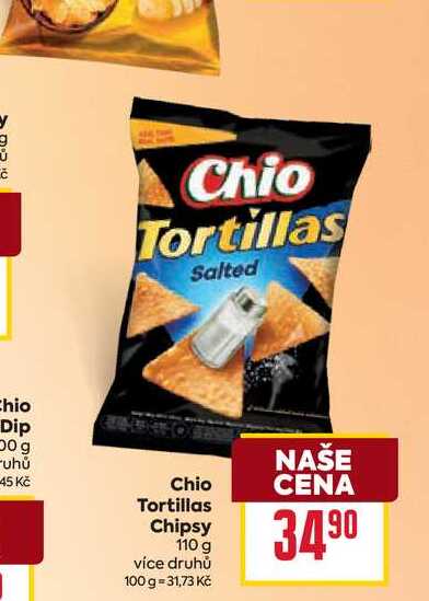 Chio Tortillas Chipsy 110 g