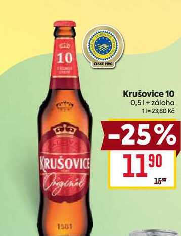 Krušovice 10 0,5l