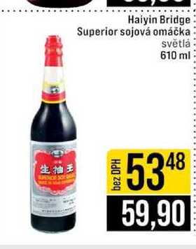 Haiyin Bridge Superior sojová omáčka světlá 610 ml