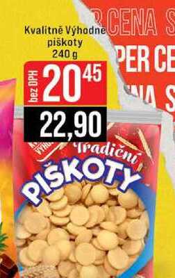 Kvalitně Výhodne piškoty 240 g 