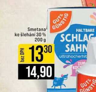 Smetana ke šlehání 30% 200 g 