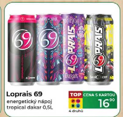 Loprais 69 energetický nápoj tropical dakar 0,5 