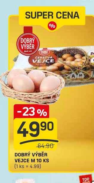 DOBRÝ VÝBĚR VEJCE M 10 KS 