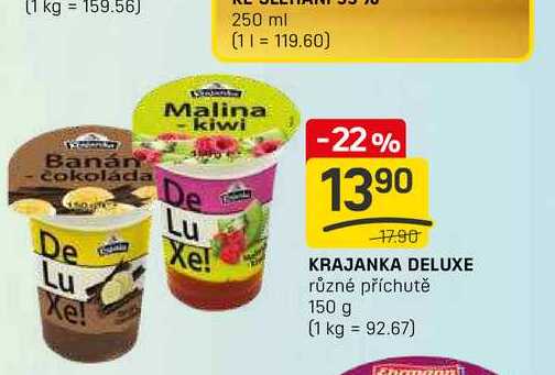 KRAJANKA DELUXE různé příchutě 150 g 