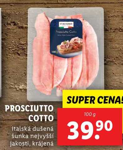 PROSCIUTTO COTTO, 100 g