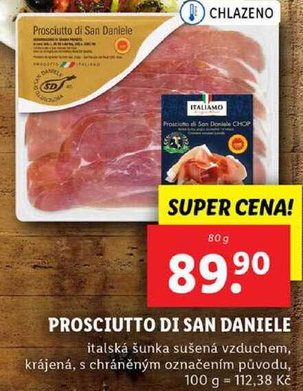 PROSCIUTTO DI SAN DANIELE, 80 g