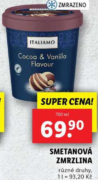 SMETANOVÁ ZMRZLINA, 750 ml