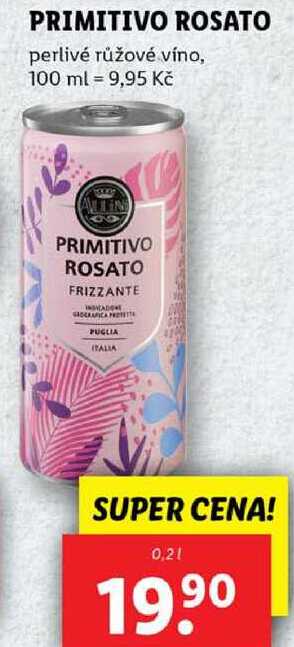PRIMITIVO ROSATO, 0,2 l