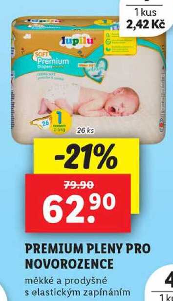 PREMIUM PLENY PRO NOVOROZENCE, 26 ks