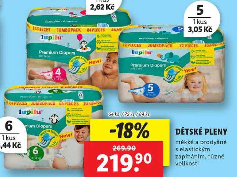 DĚTSKÉ PLENY, 64 ks/72 ks/84 ks