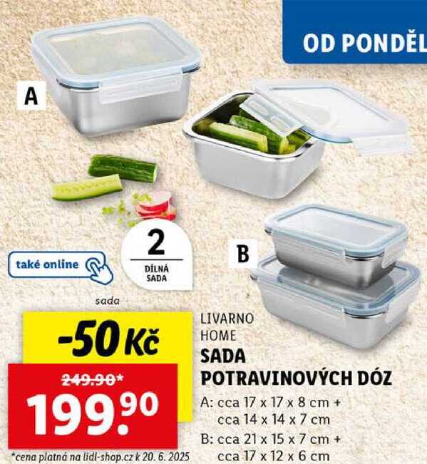 SADA POTRAVINOVÝCH DÓZ