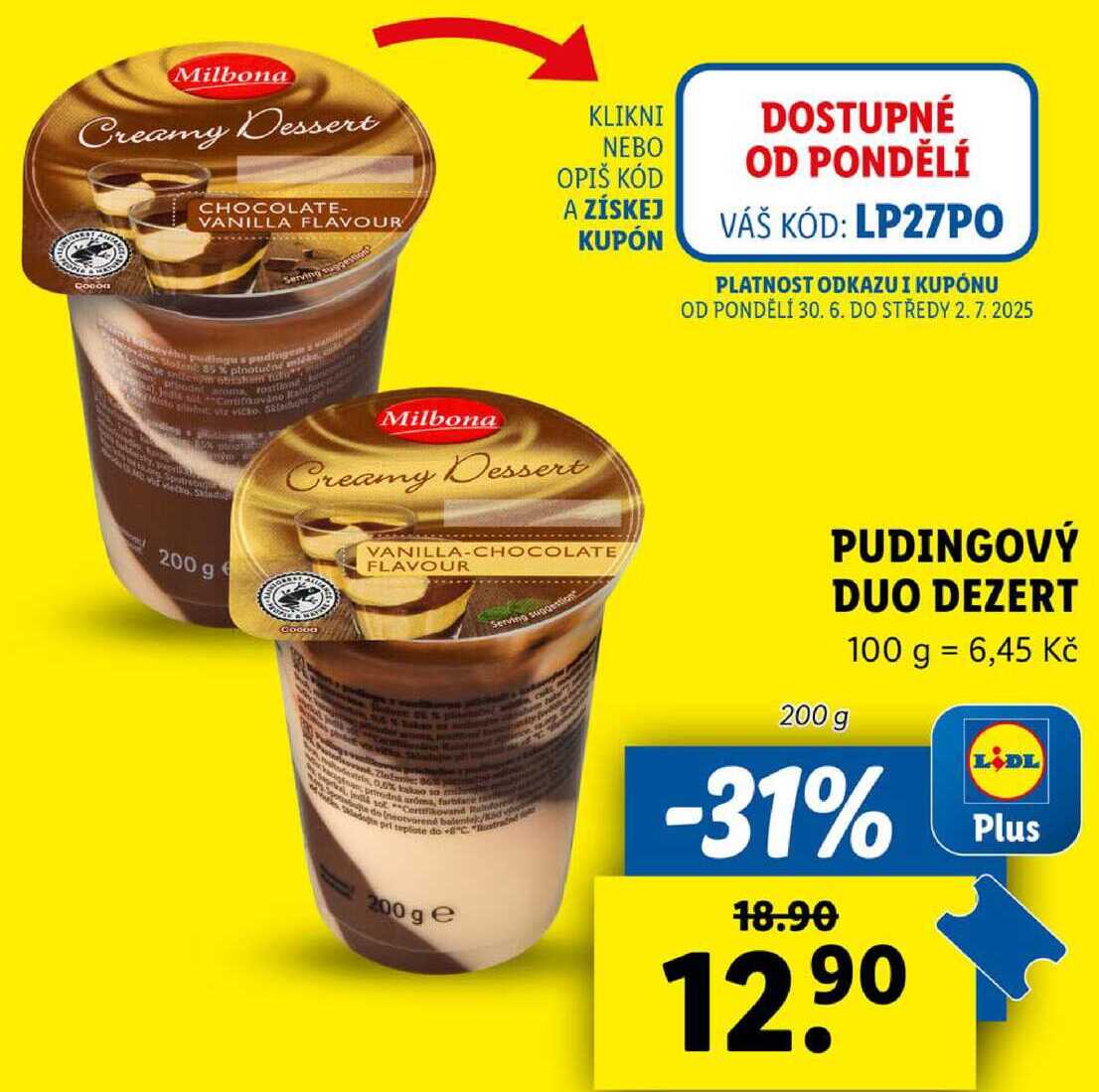 PUDINGOVÝ DUO DEZERT, 200 g