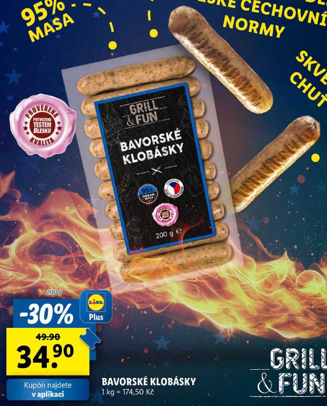 BAVORSKÉ KLOBÁSKY, 200 g