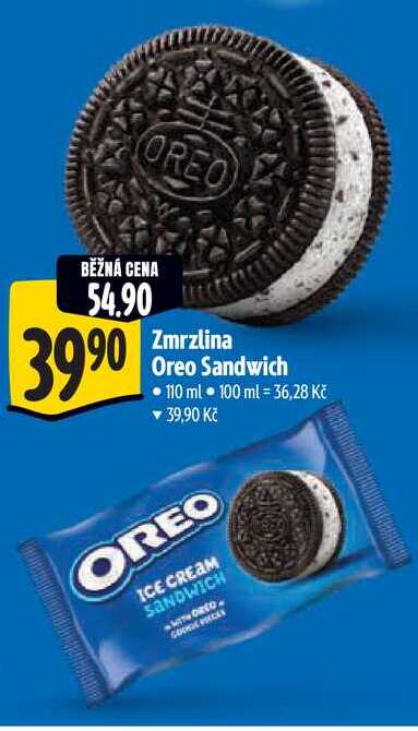 Zmrzlina Oreo Sandwich, 110 ml