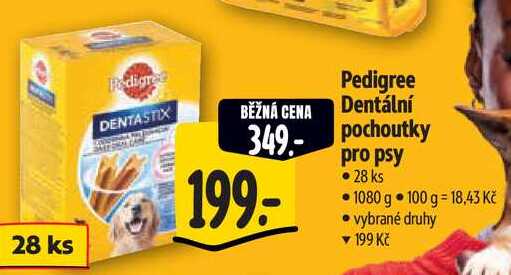 Pedigree Dentální pochoutky pro psy, 1080 g 