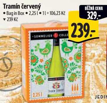 Tramín červený, 2,25 l