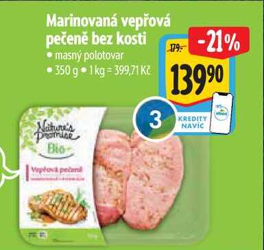Marinovaná vepřová pečeně bez kosti, 350 g