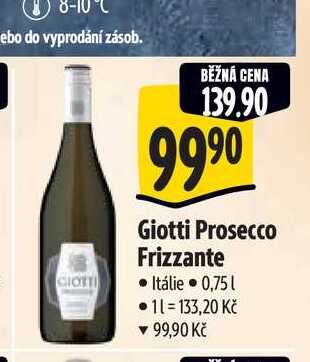   Giotti Prosecco Frizzante 0,75 l