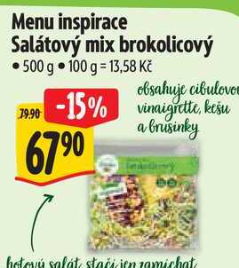 Menu inspirace Salátový mix brokolicový, 500 g