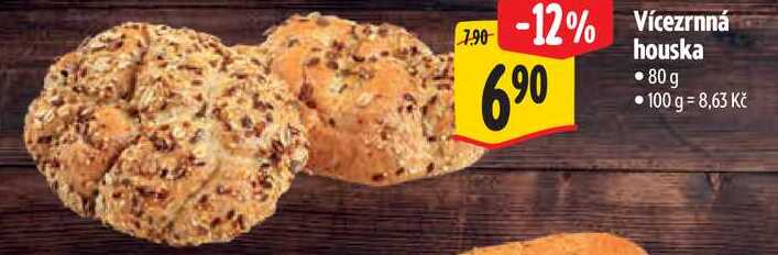 Vícezrnná houska, 80 g 