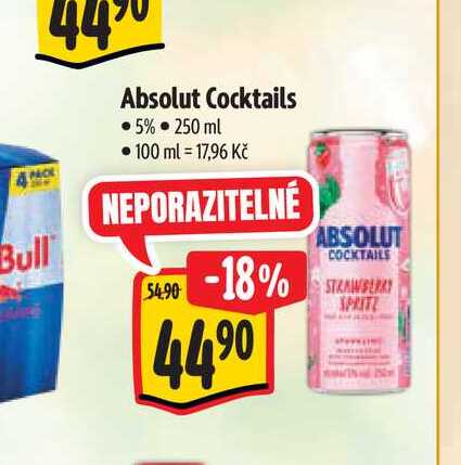   Absolut Cocktails 5% 250 ml  