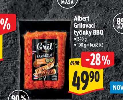  Albert Grilovací tyčinky BBQ 340g 