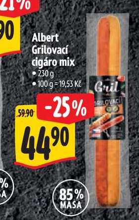  Albert Grilovací cigáro mix 230 g 