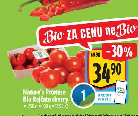   Nature's Promise Bio Rajčata cherry 250 g