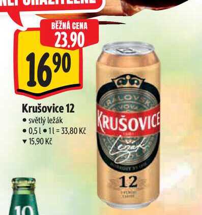   Krušovice 12  0,5 l