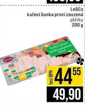 Le&Co kuřecí šunka prsni zauzená plátky 200 g