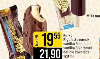 Pinko Rigoletto nanuk vanilka & mandle vanilka & karamel double čokoláda 120 ml