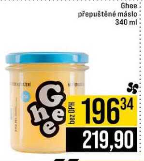 Ghee přepuštěné máslo 340 ml 