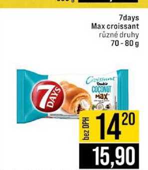 7days Max croissant různé druhy 70-80 g