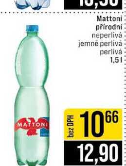 Mattoni přírodní neperlivá jemně perlivá perlivá 1,5l