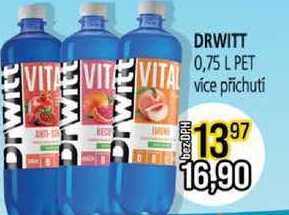 DRWITT 0,75l více příchutí 