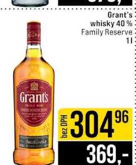 Grant's whisky 40% Family Reserve 1l