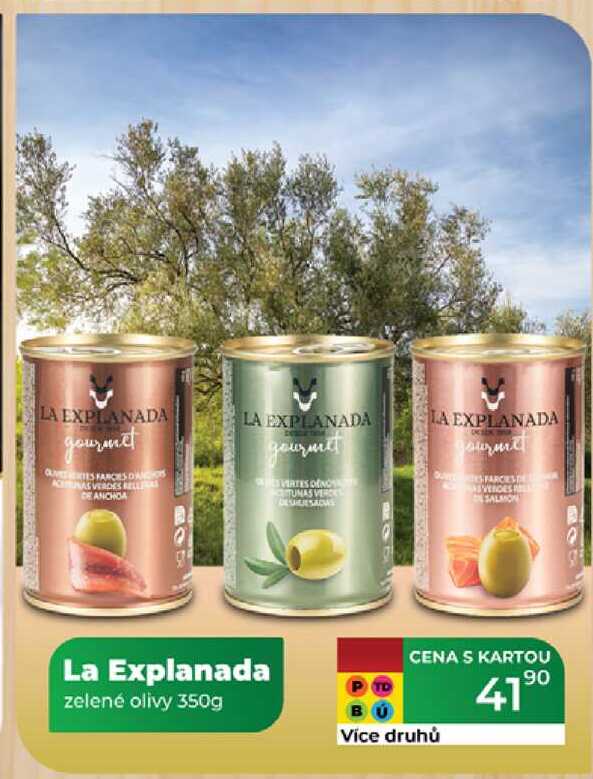 La Explanada zelené olivy 350g 