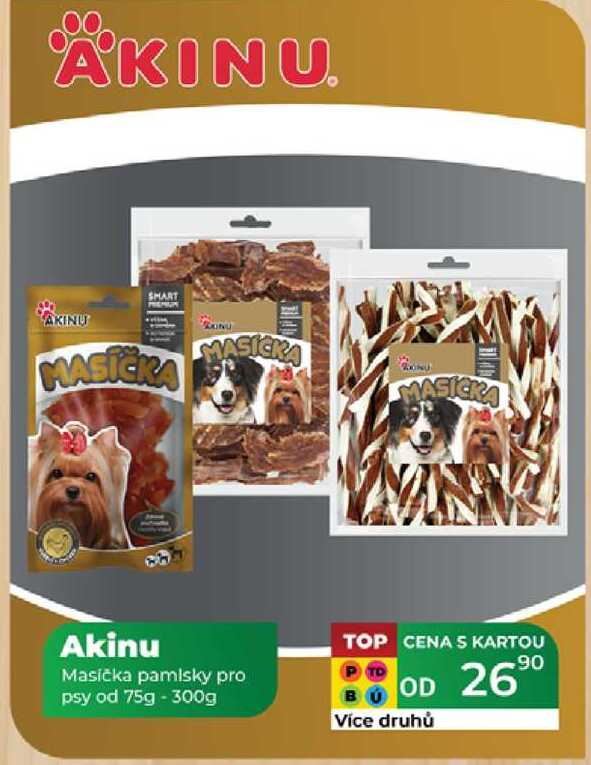 Akinu Masička pamlsky pro psy od 75g - 300g 