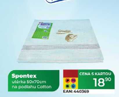 Spontex utěrka 50x70cm na podlahu Cotton 