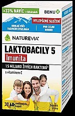 NatureVia® Laktobacily 5 Imunita 40 rostlinných kapslí
