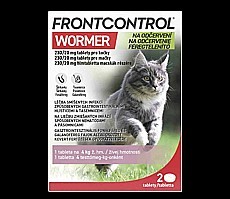 FRONTCONTROL® Wormer tablety pro kočky (4 kg) 2 tablety