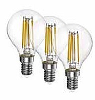 LED ŽÁROVKA FILAMENT „G45” 3 KS