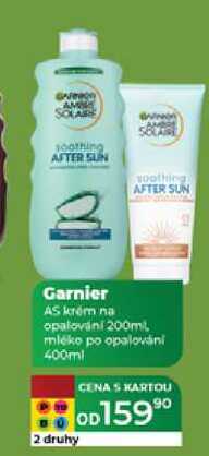Garnier AS krém na opalování 200ml mleko po opalování 400ml 