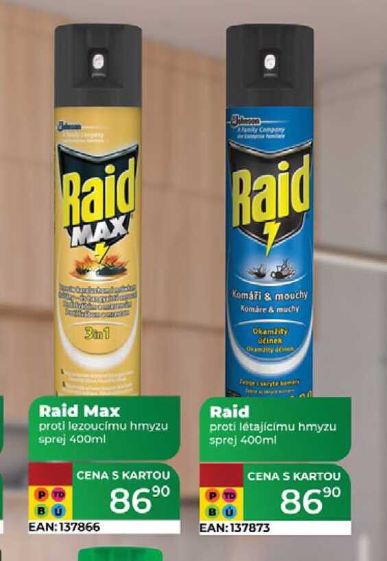 Raid Max proti lezoucímu hmyzu sprej 400ml  
