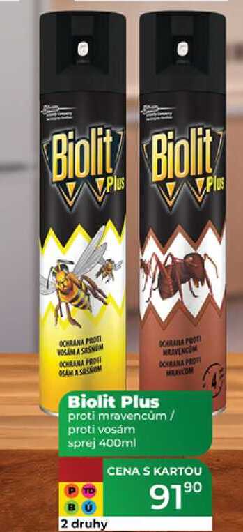 Biolit Plus proti mravencům / proti vosȧm sprej 400ml  